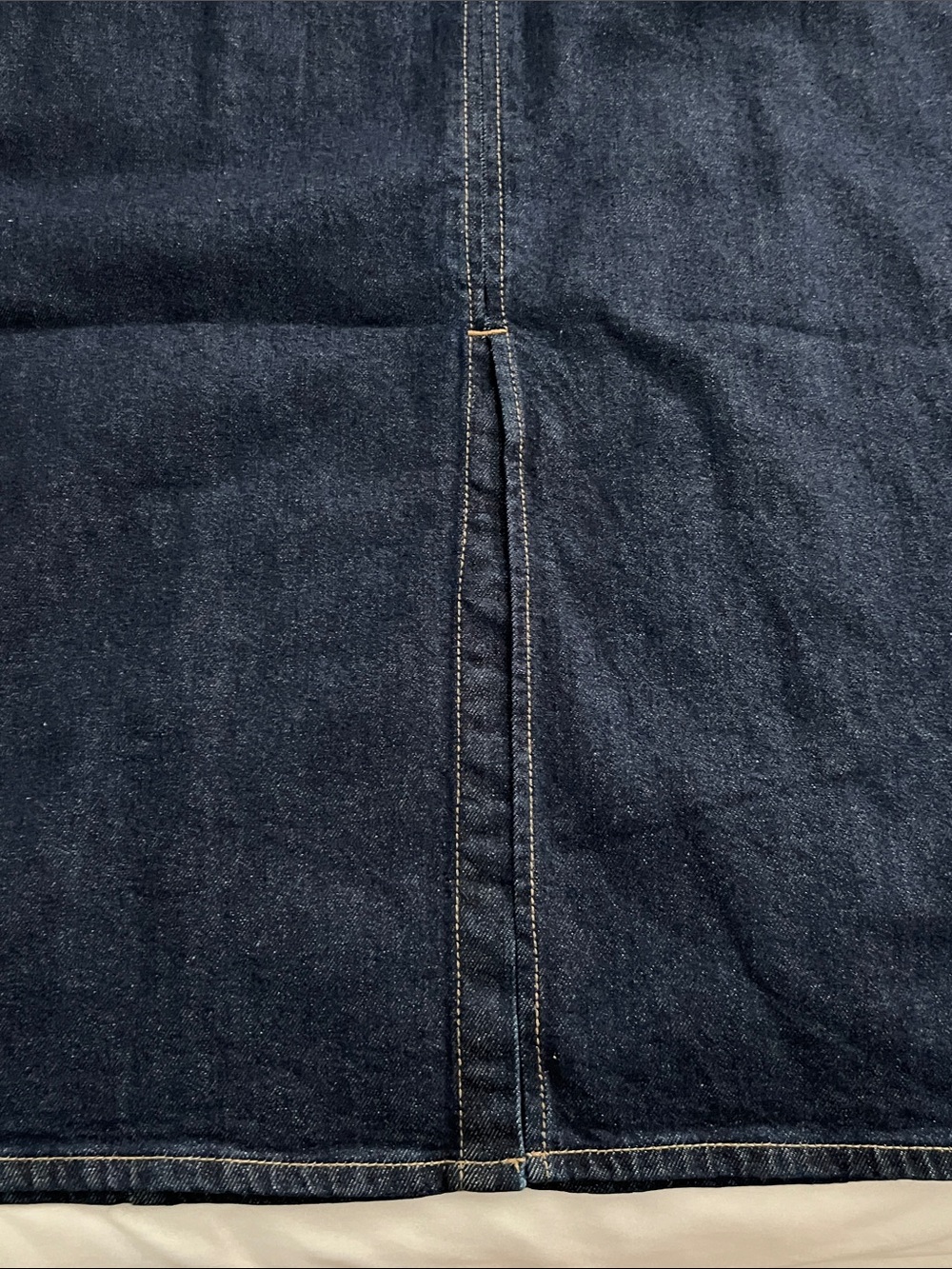 Calvin Klein Jeans Dark Denim Midi Dress L - Picture 11 of 14